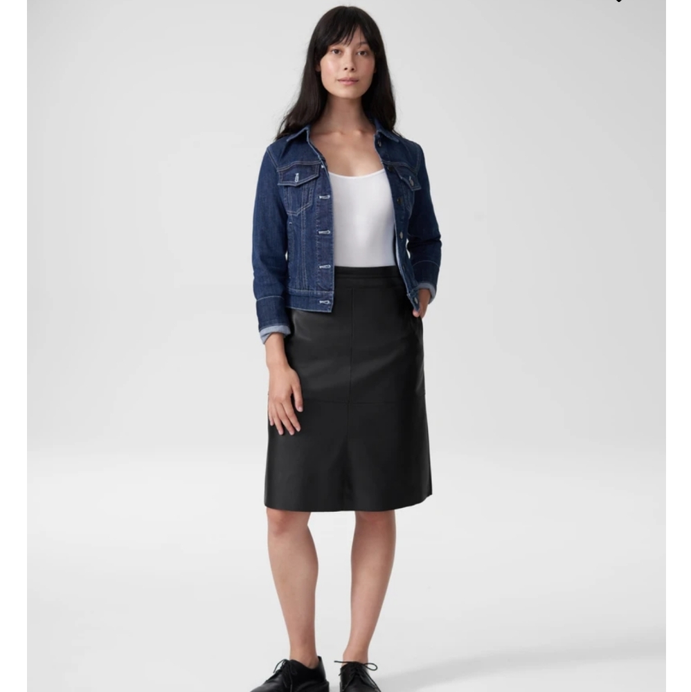 Taylor vegan leather skirt